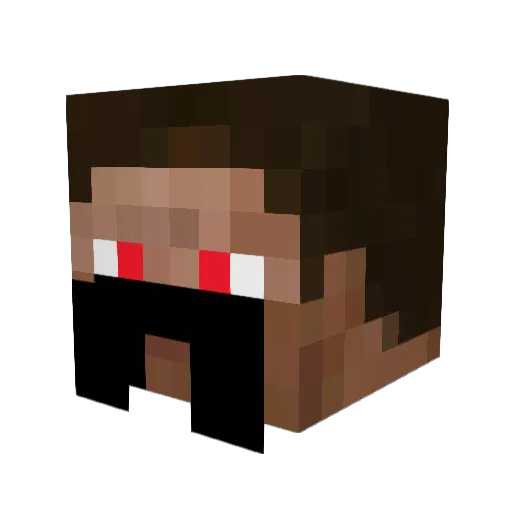 MasterAts Minecraft avatar head, 3D render
