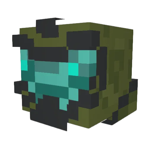 MasterB0X Minecraft avatar head, 3D render
