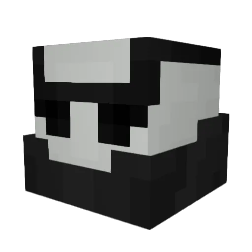 MasterBetaa Minecraft avatar head, 3D render