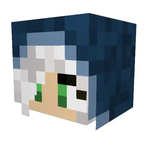MasterBlackburn Minecraft avatar head, 3D render