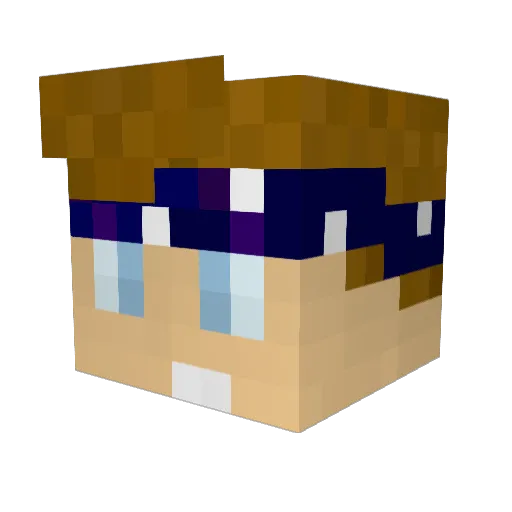 MasterBlackis Minecraft avatar head, 3D render