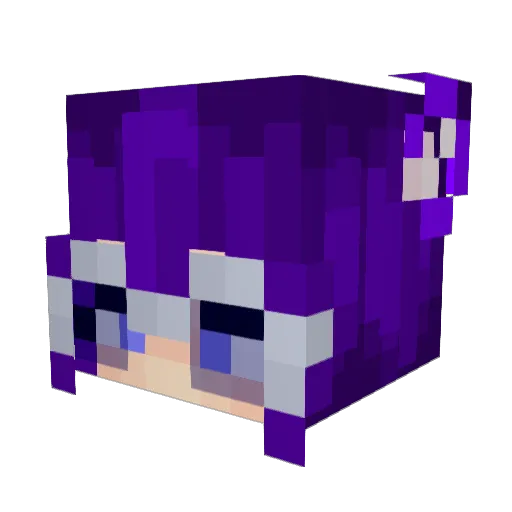 MasterBuilder_MC Minecraft avatar head, 3D render