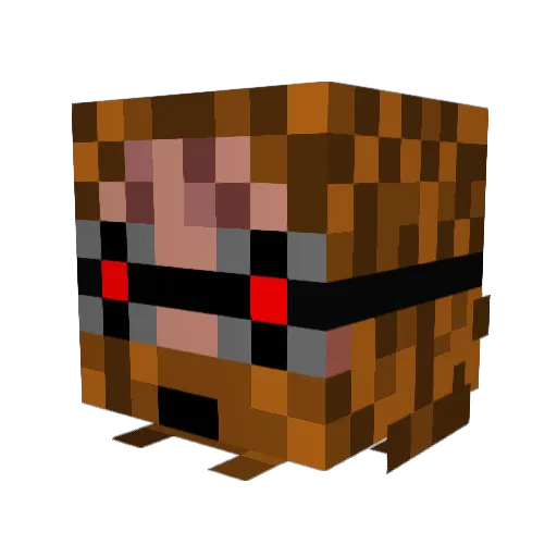 MasterCChaser Minecraft avatar head, 3D render