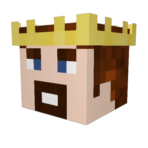 MasterCWG Minecraft avatar head, 3D render