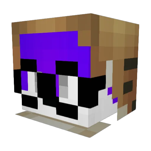 MasterCaos11 Minecraft avatar head, 3D render