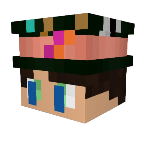 MasterChef625 Minecraft avatar head, 3D render