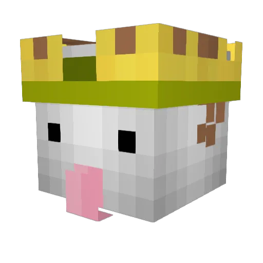 MasterChicken33 Minecraft avatar head, 3D render