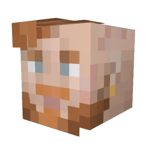 MasterChief02 Minecraft avatar head, 3D render