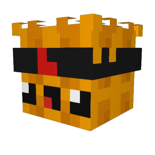 MasterChima Minecraft avatar head, 3D render