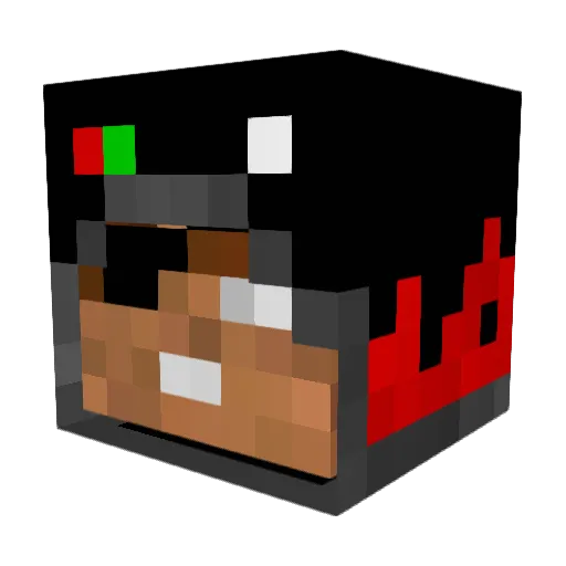 MasterCreator101 Minecraft avatar head, 3D render