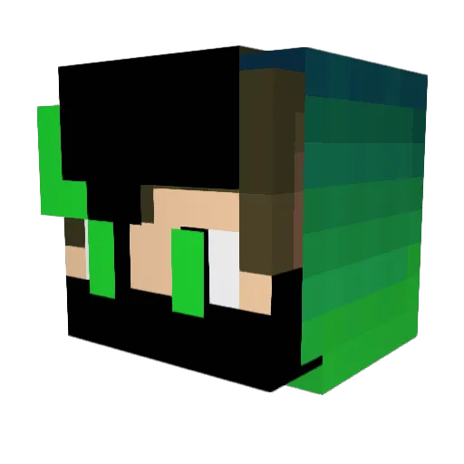MasterCrzCement Minecraft avatar head, 3D render