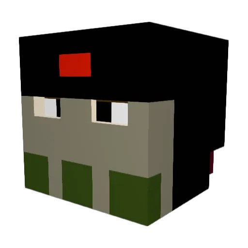 MasterDiamond02 Minecraft avatar head, 3D render