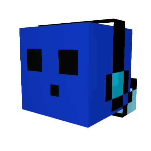 MasterDragon666 Minecraft avatar head, 3D render