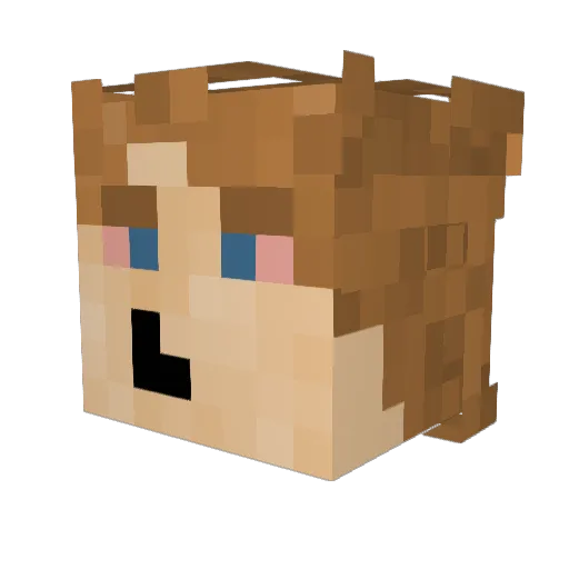 MasterDuln Minecraft avatar head, 3D render