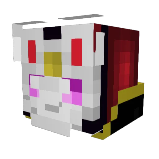 MasterEducraft Minecraft avatar head, 3D render