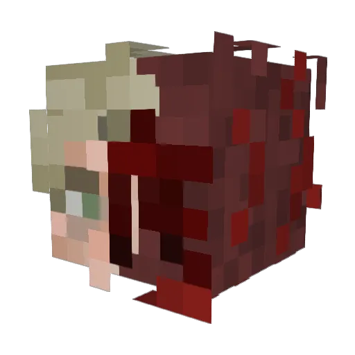 MasterFXD Minecraft avatar head, 3D render