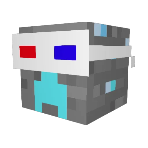 MasterFabior Minecraft avatar head, 3D render