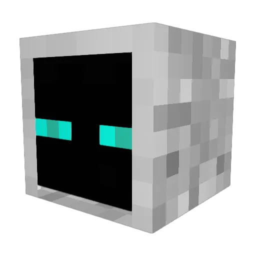 MasterFantasma Minecraft avatar head, 3D render