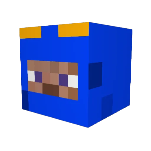 MasterG82 Minecraft avatar head, 3D render