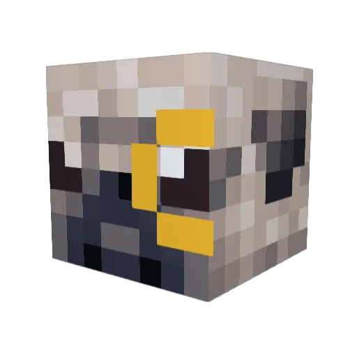 MasterGKC Minecraft avatar head, 3D render