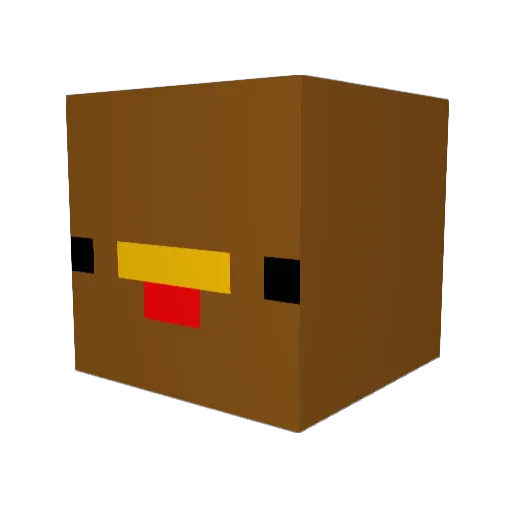 MasterGRN Minecraft avatar head, 3D render