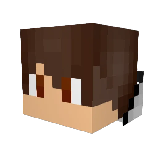 MasterG_man Minecraft avatar head, 3D render