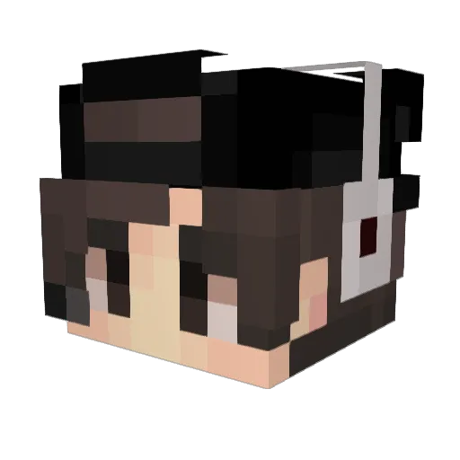 MasterGabeMOD Minecraft avatar head, 3D render