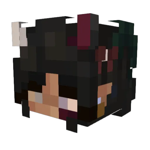 MasterGollum Minecraft avatar head, 3D render