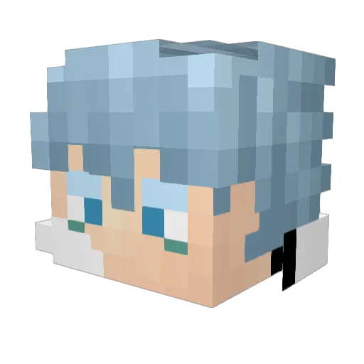MasterGrM Minecraft avatar head, 3D render