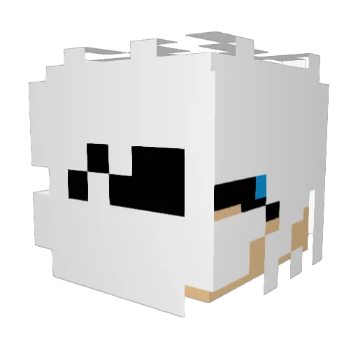 MasterGrandSynth Minecraft avatar head, 3D render