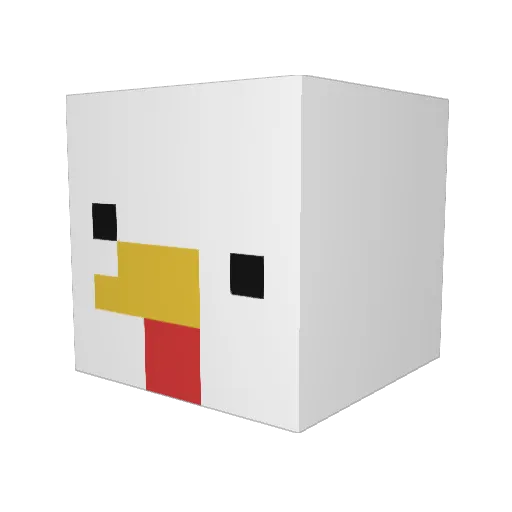 MasterHani Minecraft avatar head, 3D render