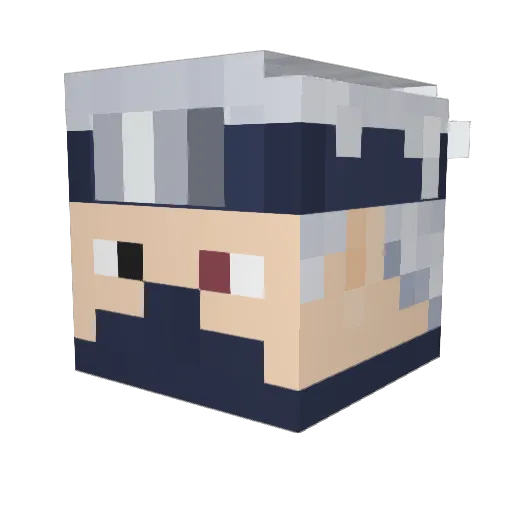 MasterHenn Minecraft avatar head, 3D render