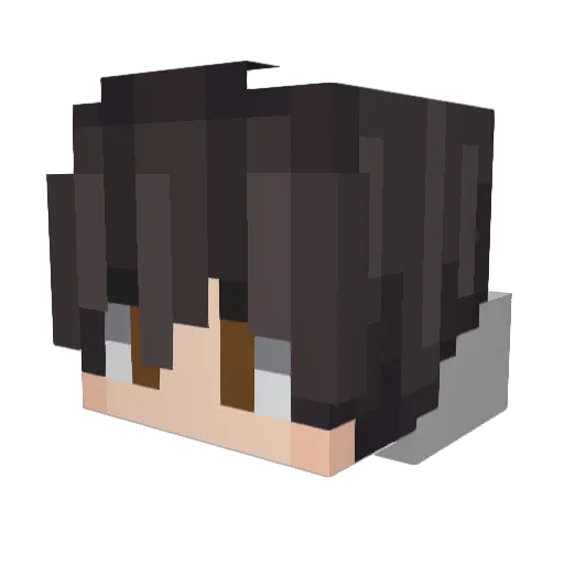 MasterJC2324 Minecraft avatar head, 3D render