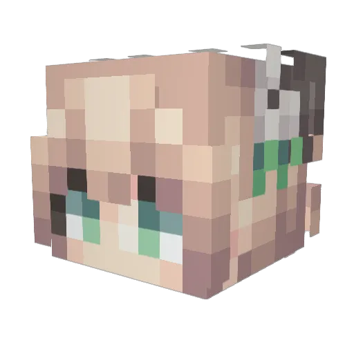 MasterJack9 Minecraft avatar head, 3D render