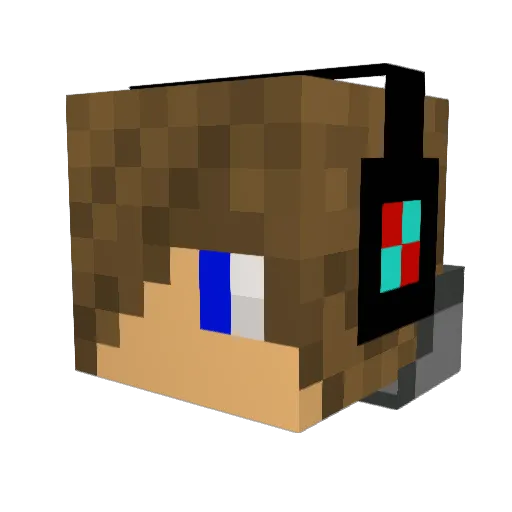 MasterJaffa Minecraft avatar head, 3D render