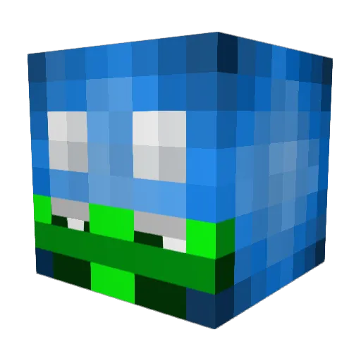 MasterJo9 Minecraft avatar head, 3D render