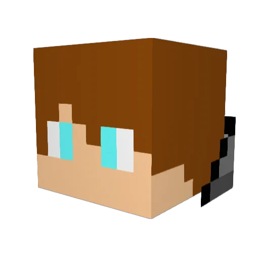 MasterJulian666 Minecraft avatar head, 3D render