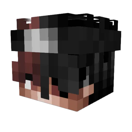 MasterKamcio Minecraft avatar head, 3D render