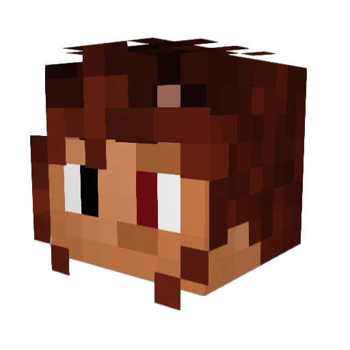 MasterKanjai Minecraft avatar head, 3D render