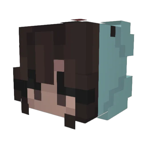 MasterKatena Minecraft avatar head, 3D render