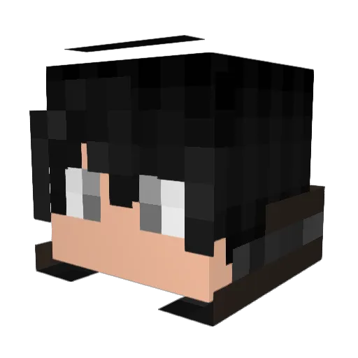 MasterKhalf Minecraft avatar head, 3D render