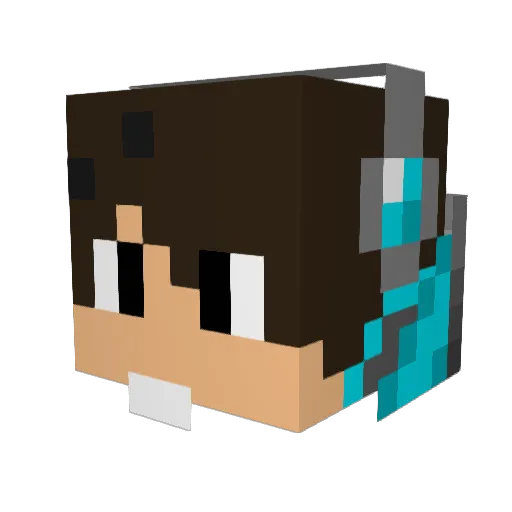 MasterKyle08 Minecraft avatar head, 3D render