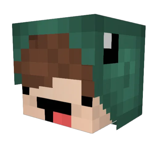MasterLeo30 Minecraft avatar head, 3D render