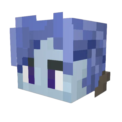 MasterLeviticus Minecraft avatar head, 3D render