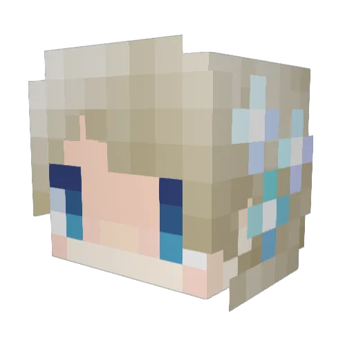 MasterLi Minecraft avatar head, 3D render