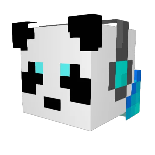 MasterLory Minecraft avatar head, 3D render