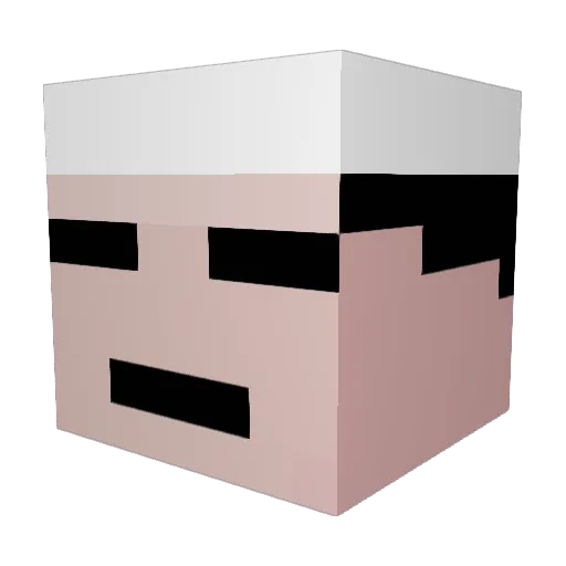MasterLucas12345 Minecraft avatar head, 3D render