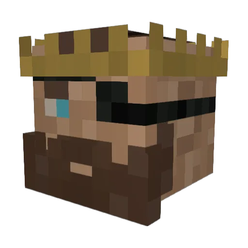 MasterLyk29 Minecraft avatar head, 3D render