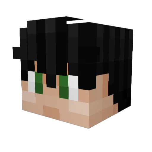 MasterM1214 Minecraft avatar head, 3D render