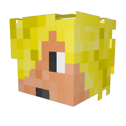 MasterM1nds Minecraft avatar head, 3D render